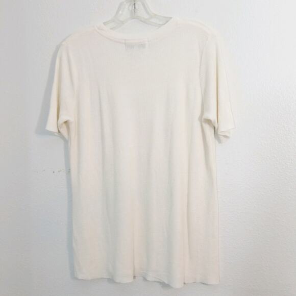 Wildfox Star striped waffle knit Henley tunic top - Picture 8 of 12